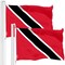 G128 2 Pack: Trinidad and Tobago Flag | 3x5 Ft | LiteWeave Pro Series Printed 150D Polyester | Country Flag, Indoor/Outdoor, Vibrant Colors, Brass Grommets, Thicker and More Durable Than 100D 75D Polyester